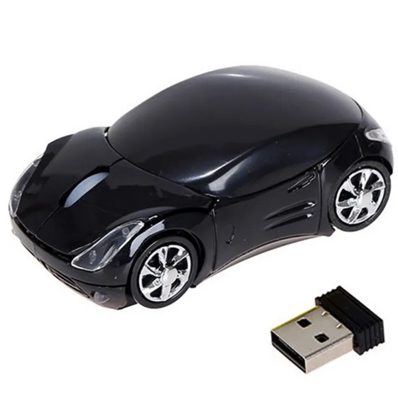 Mouse di scorrimento USB senza fili del Mouse ottico 2.4GHz 1600DPI per il Mouse dell'automobile del fumetto del computer portatile della compressa