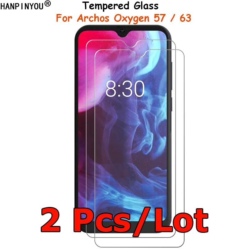 2 Pcs /Lot For Archos Oxygen 57 / 63 Tempered Glass Screen Protector Explosion-proof Protective Film Toughened Guard