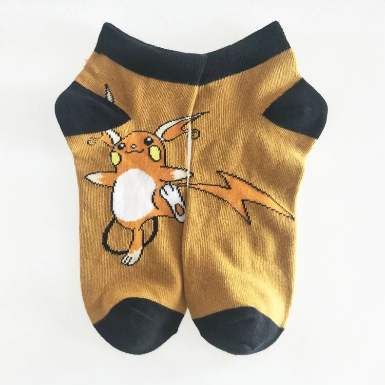 Men Fashion Ankle Cotton Socks Action Figure Pokemon Pikachu Sport Cartoon Christmas Lovers Boat Socks For Teens Man Women image 6