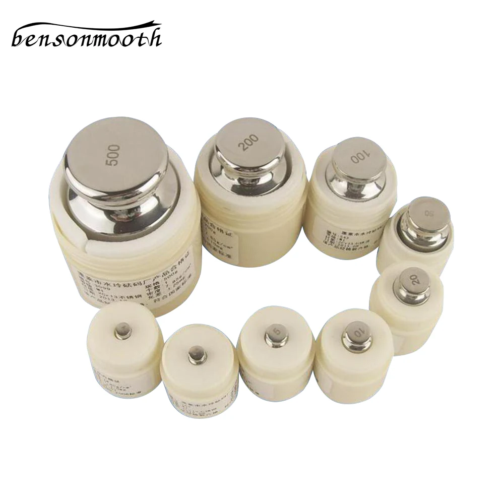 1g 2g 5g 10g 20g 50g 100g 200g 500g F1 M1 grade Stainless steel Milligram Calibration Weight Set For Electric scale Balance Test