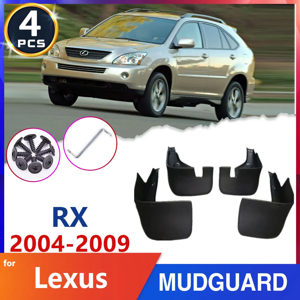 Car Mudflap Mudguard Fender for Lexus RX RX300 RX330 RX350 RX400h 2004~2009 2007 2008 Splash Guards Flaps Car Accessories Goods