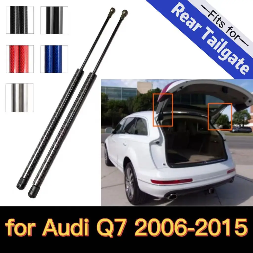 Rear Trunk Lift Support Gas Struts Spring for Audi Q7 2006-2011 2012 2013 2014 2015 W/ Power Liftgate Tailgate Hatch Boot 500MM