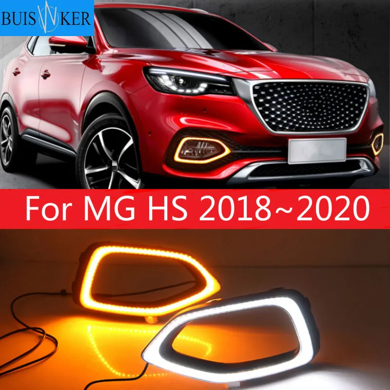 

For MG HS 2018~2020 daytime light DRL car accessories LED headlamp for MG HS fog light Car bumper headlight