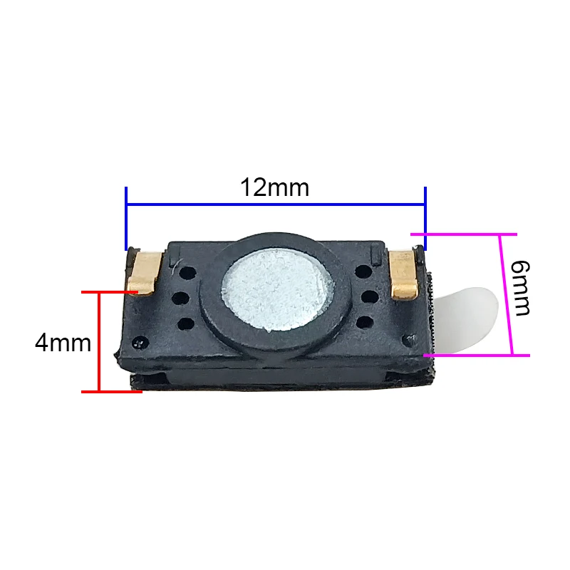 12*6mm Mini Speaker 32 OHM Full Frequency Band Audio Driver For Handset Walkie-talkie Phone Speaker Unit 2PCS