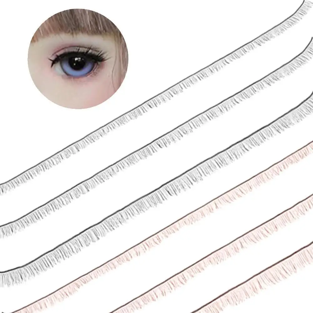 0.4/0.6/0.8mm Doll Eyelashes 20cm Artificial Eyelashes Girls Dolls Toys Accessories