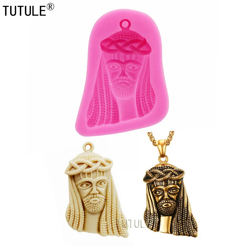 Jesus Silicone Mold for Fondant,Resin,Chocolate,Polymer Clay Mold Jesus Mold,craft mold,jewelry mold-Keychain Silicone Mould