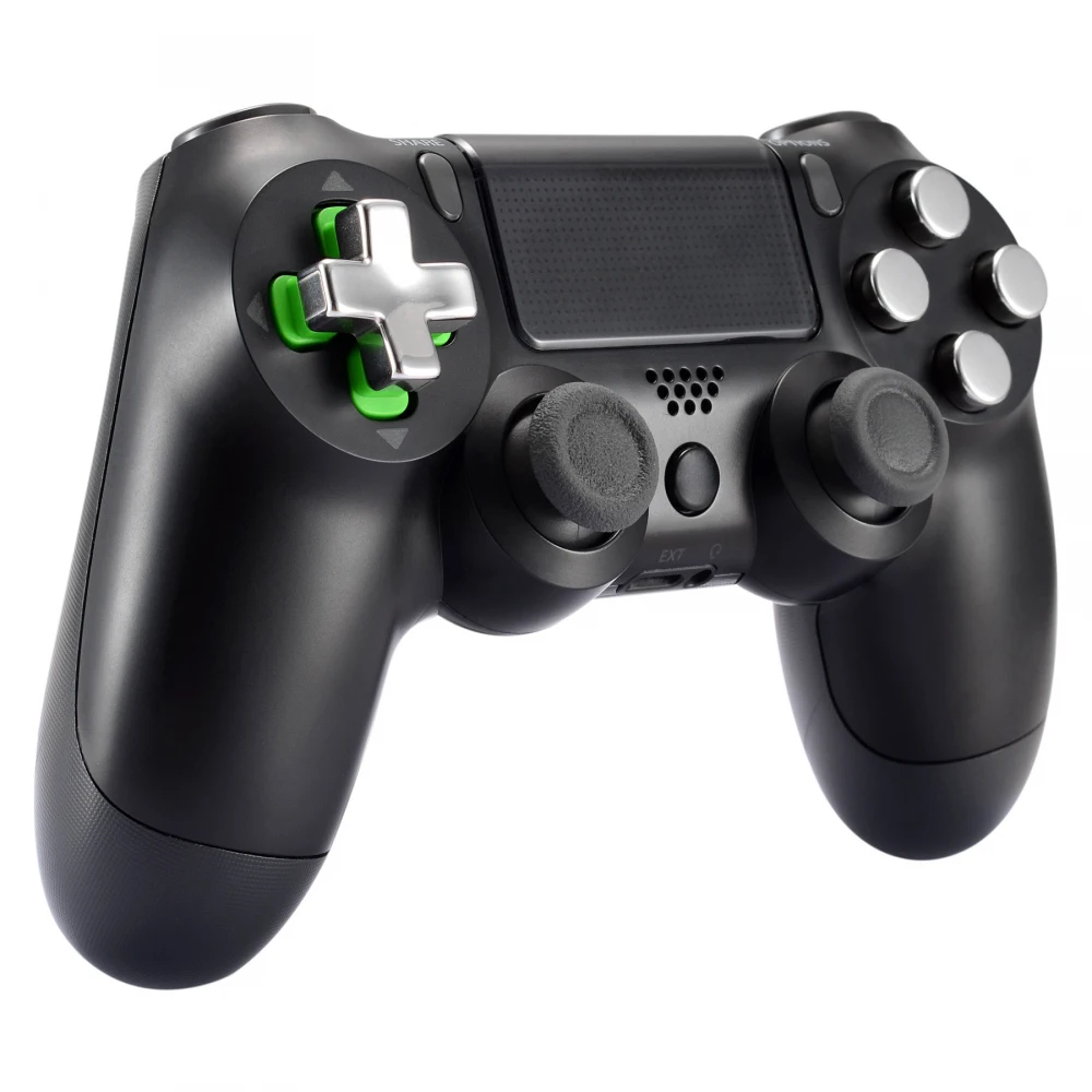أزرار رصاصة معدنية مغناطيسية متطرفة قابلة للتعديل D-pad dpad طقم تصليح ل PS4 أذرع التحكم في ألعاب الفيديو جميع الموديلات (23 في 1)