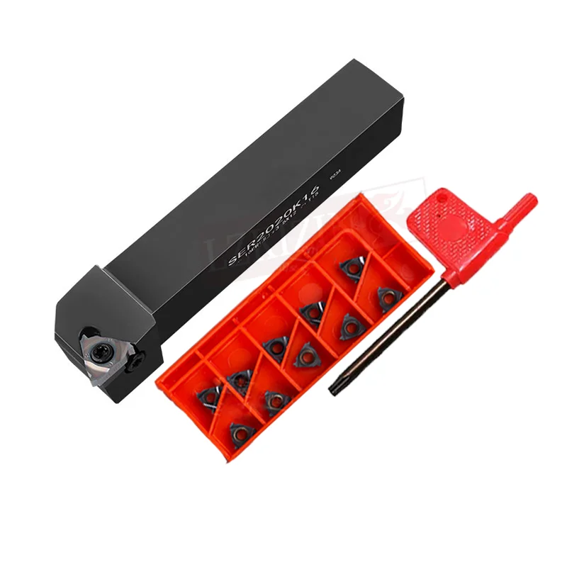 1PC SER2020K16 SEL2020K16 Lathe Turning Tool Holder +16ER AG60 AG55 A60 A55 G60 G55 Carbide Inserts CNC Thread Turning Tool Sets