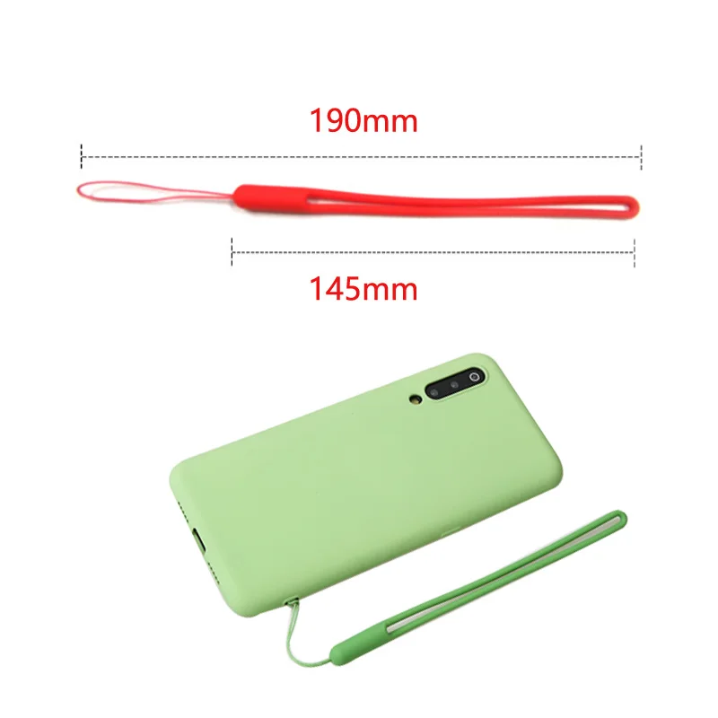 สั้นซิลิโคนโทรศัพท์มือถือเชือกโทรศัพท์สายรัดข้อมือ Lanyard สายพวงกุญแจ ID การ์ด Gym USB Badge สายไฟแขวนเชือก