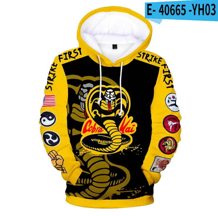 

The Karate Kid Cobra Kai 3D Print Hoodies Men Sweatshirts Women Tracksuits Fashion Autumn Harajuku Hoodie Casual Boys Pullovers