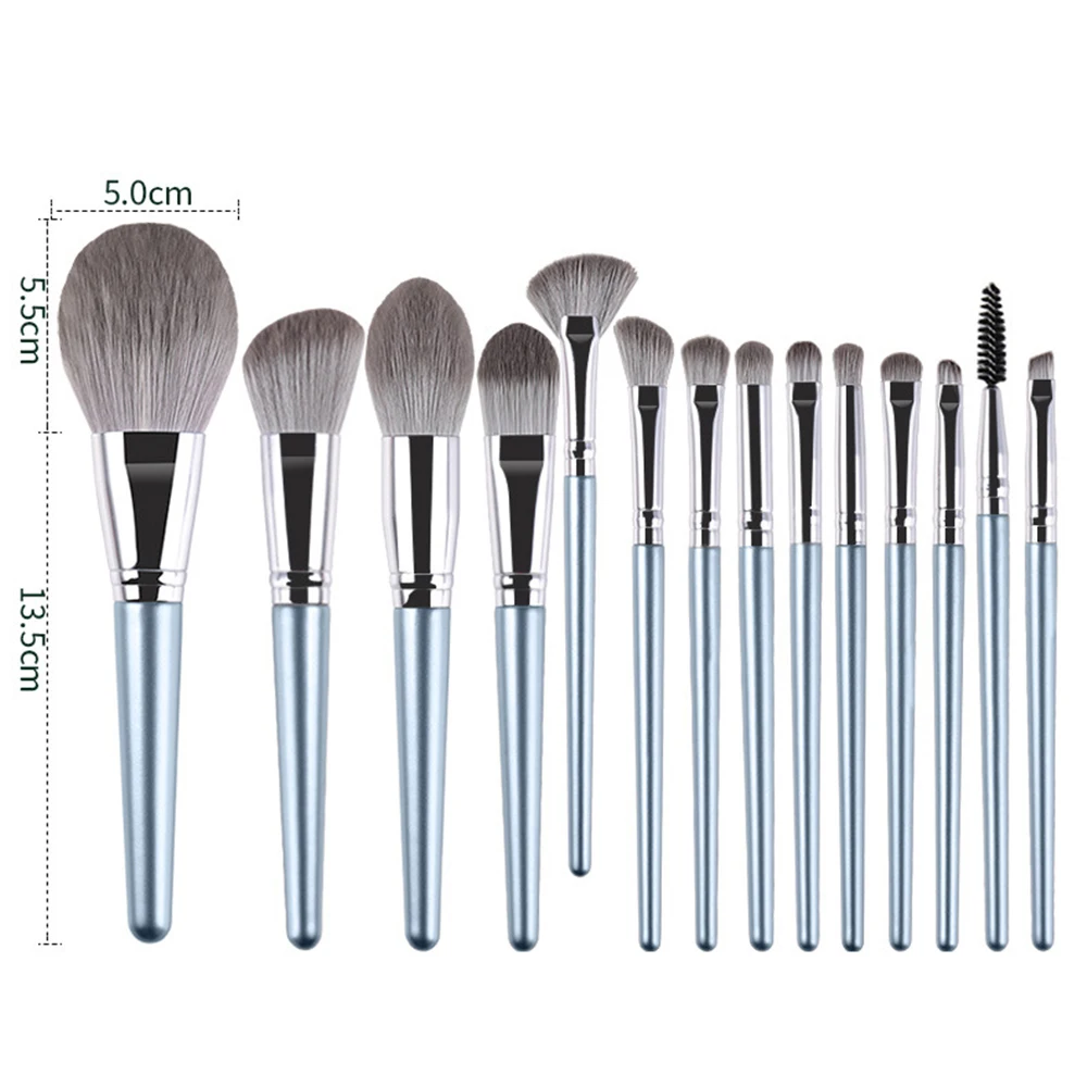 Kosmetyki  Natural Hair Makeup Brushes Set Bag Professional Powder Foundation Eyeshadow Eyebrow Blush Beauty Cosmetic Tools