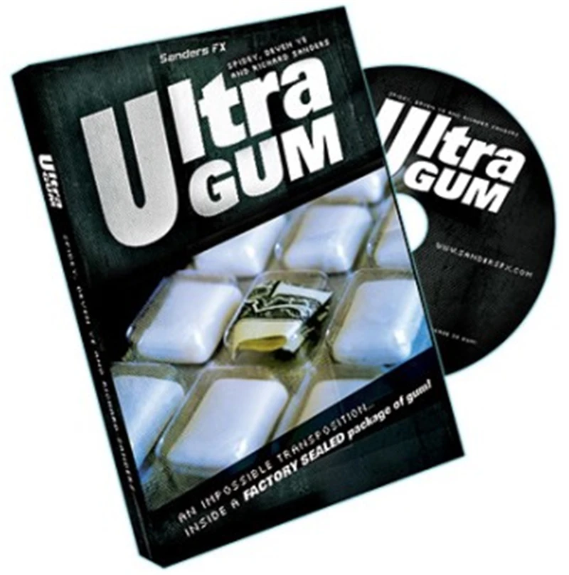 

Ultra Gum - Richard Sanders ( DVD And Gimmick ) Magic Tricks Close Up Street Stage Illusions Accessories Gimmick Prop Magie