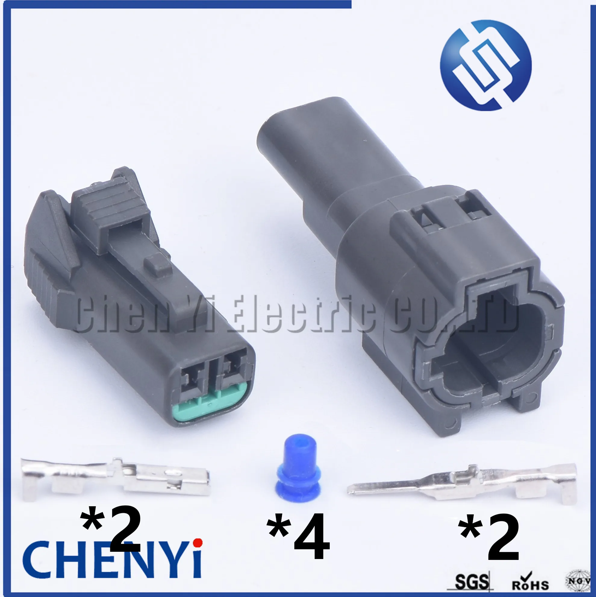 1set 2 pin auto connector female and male  waterproof automotive wiper electric connectors 7123-8520-40 7222-8520-40 PB015-02850