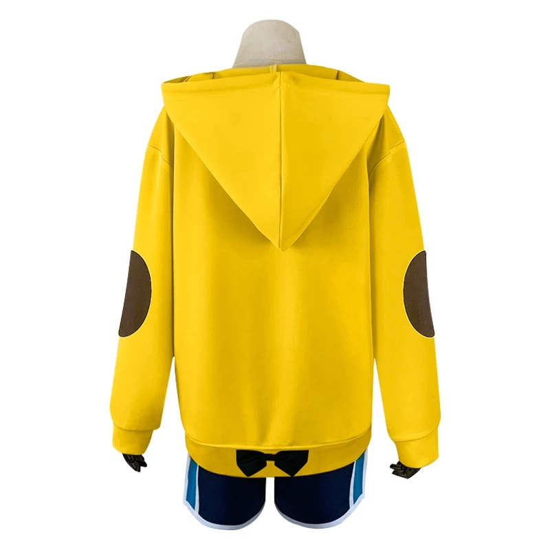 Cosplay Wonder Egg Priority Cosplay Ohto Ai Hoodie Pullover Yellow Sweatshirt Anime Costume Halloween For Unisex Casual