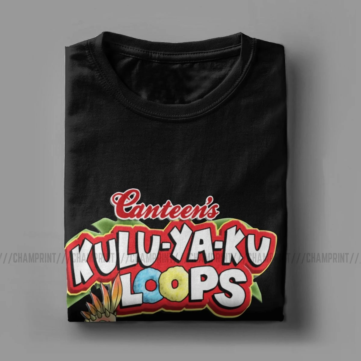 Kulu-Ya-Ku Loops Cereal Creative Cotton Men Tee Shirt Monster Hunter World MHW Game T Shirts Round Neck Clothes 5XL 6XL T-Shirt