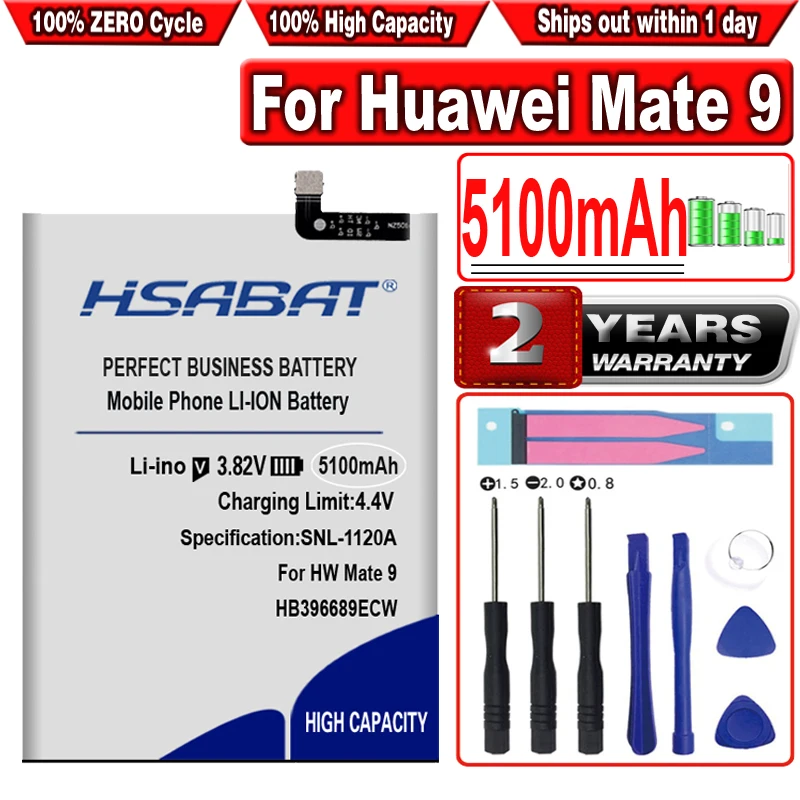 HSABAT HB396689ECW 5100mAh Battery for Huawei Mate 9 Y7 Prime Y7 2017 Mate9 Pro Honor 8C Y9 2018 Version Enjoy 7 plus