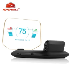 Newest Head Up Display OBD Car Electronics HUD Display Car Speedometers C1 Overspeed Warning OBD2+GPS Dual Mode GPS Speedometer