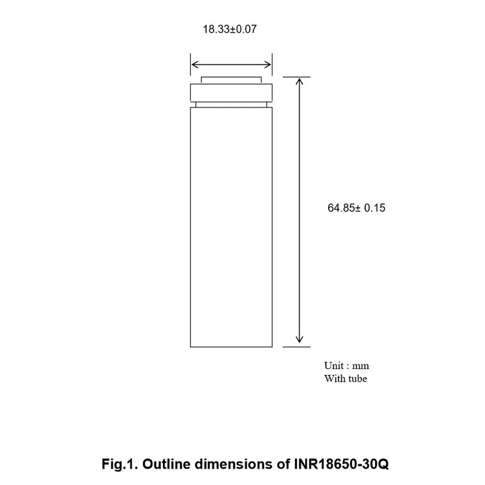 C&P Li-Ion 3000mAh 30Q 18650 Rechargeable Power Tool Battery Cell Discharge Current 15A 5C 3.0Ah E-Cigaretette China New