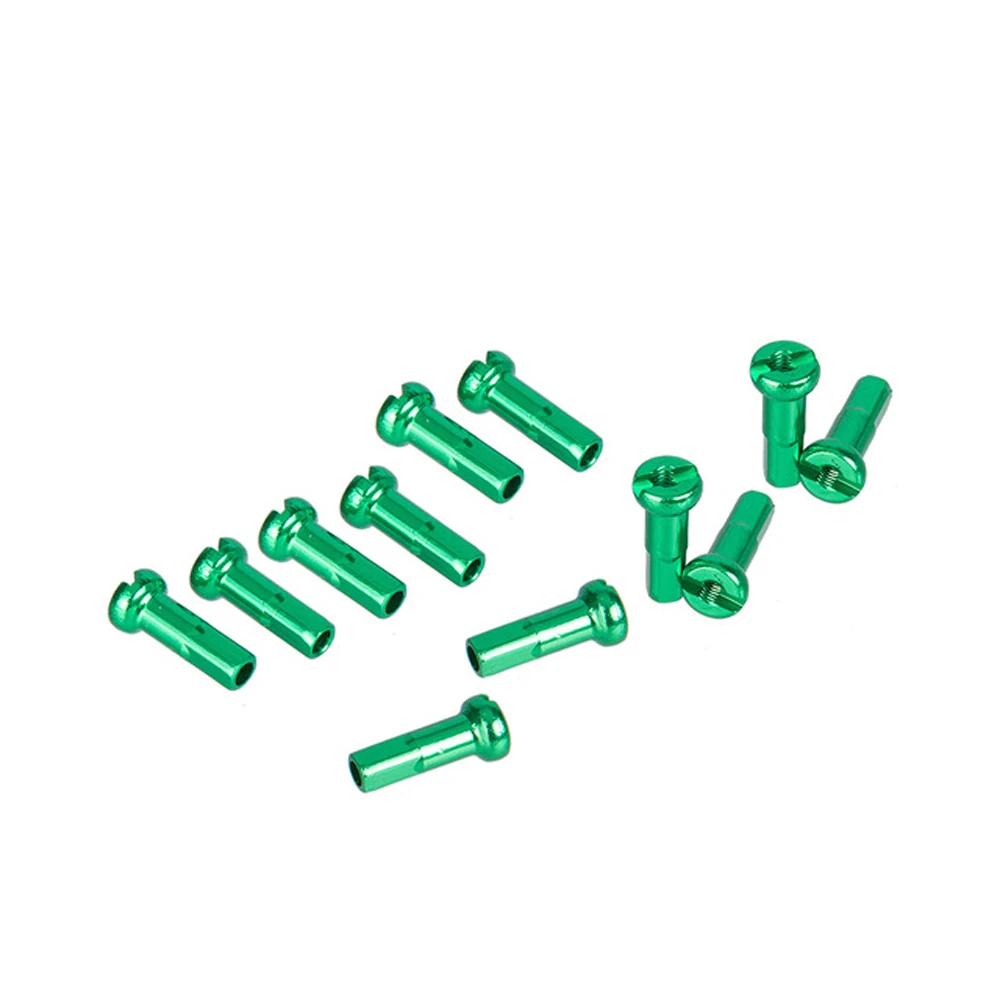 Multicolor Anodized Aluminum Alloy Mountain Bike 14mm Spoke Cap Bicycle Spoke Nipples Bike Wheel Cycling Spokes Nipples
