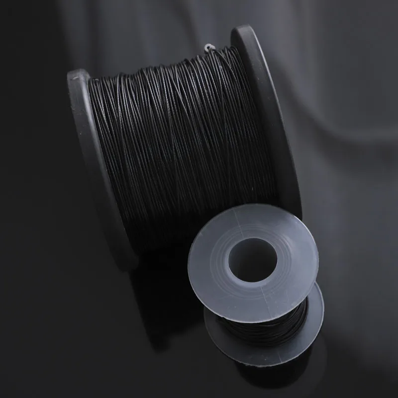 HQ BR01 Black PVC Plastic Coated Stainless Steel 304 Wire Rope Cable 0.38MM-6MM Total Diameter