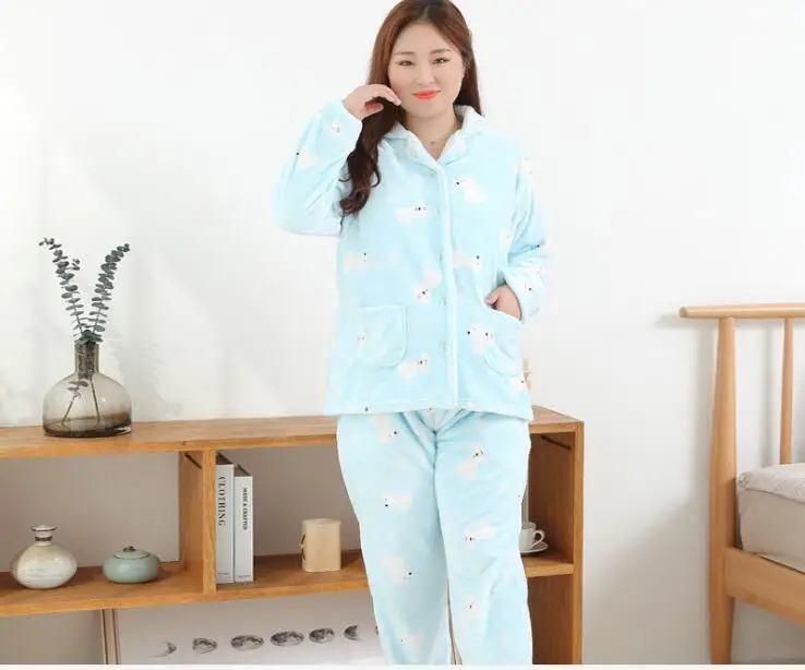 Fashion Winter Maternity Pijamas Maternity lovely Women Nursing Pyjama Nursing Sleepwear Breastfeeding Clothes Pregnant Pajamas