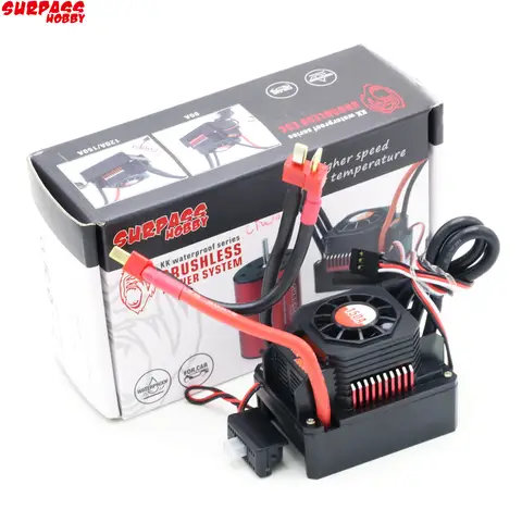 À prova d'água 25A 35A 45A 60A 80A 120A 150A ESC Brushless Senseless Controlador de velocidade T / XT60 plugfor 1/8 1/10 1/12 1/20 RC Car