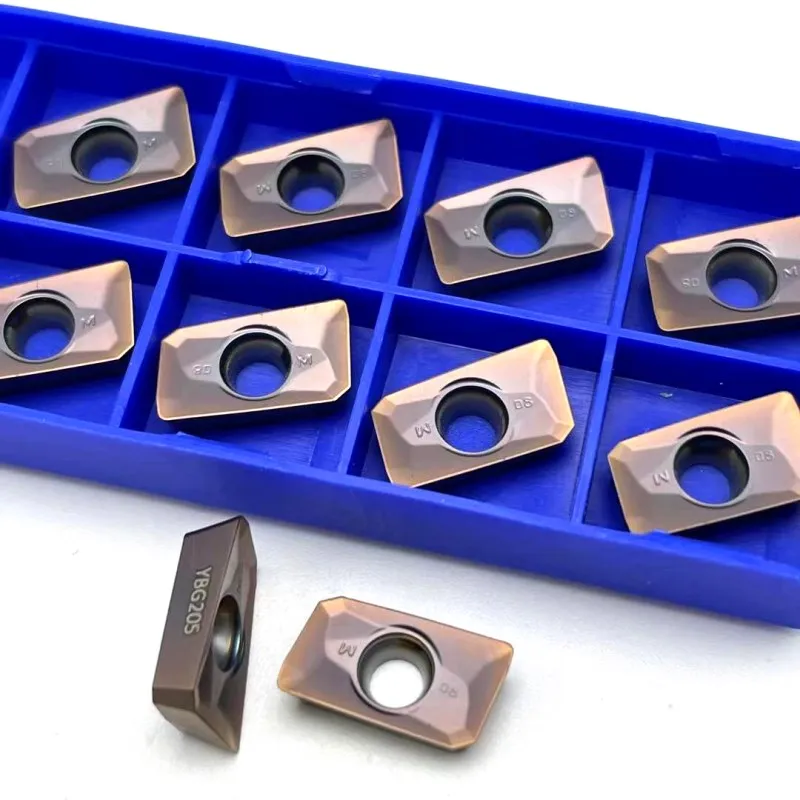 Apmt160408pder ybg205 apmt1135 pder ybg205 é adequado para aço inoxidável cnc carboneto fresa torneamento inserções