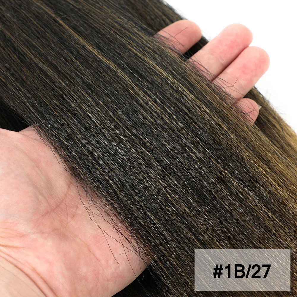 Vorgestrecktes Flechthaar 16/20/22/26/30 Zoll Niedrigtemperatur-Faser Synthetische Haarverlängerungen für Jumbo Crochet Braids – Detail 15