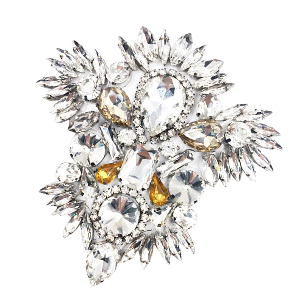 rhinestone star design bridal shoe patch Luxury Crystal Shoe Clips Rinestone Bridal Shoe Buckles Decoration for Women