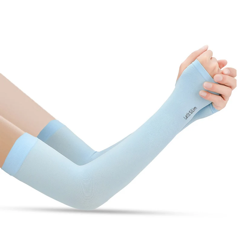 2 stücke Ultra Dünne Arm Wärmer Ärmeln Sport Sonne UV Schutz Licht Manguito Ciclismo Kühlung Laufen Angeln Radfahren Männer Frauen – Detail 10