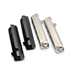Gunmetal End Tips Caps Leather Bullets Tube Clasps Ribbon End Stopper Findings Shoelace Replacement for Metal Aglets Hoodie