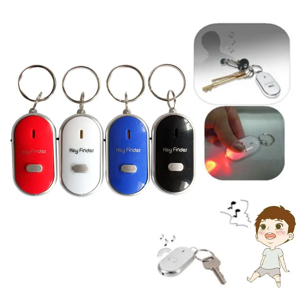 Latarka LED zdalna kontrola dźwięku zgubiony klucz samochodzik samochodowy brelok do kluczy z lokalizatorem lokalizator Mini budzik śledzi portfel na klucze telefon ze zwierzętami