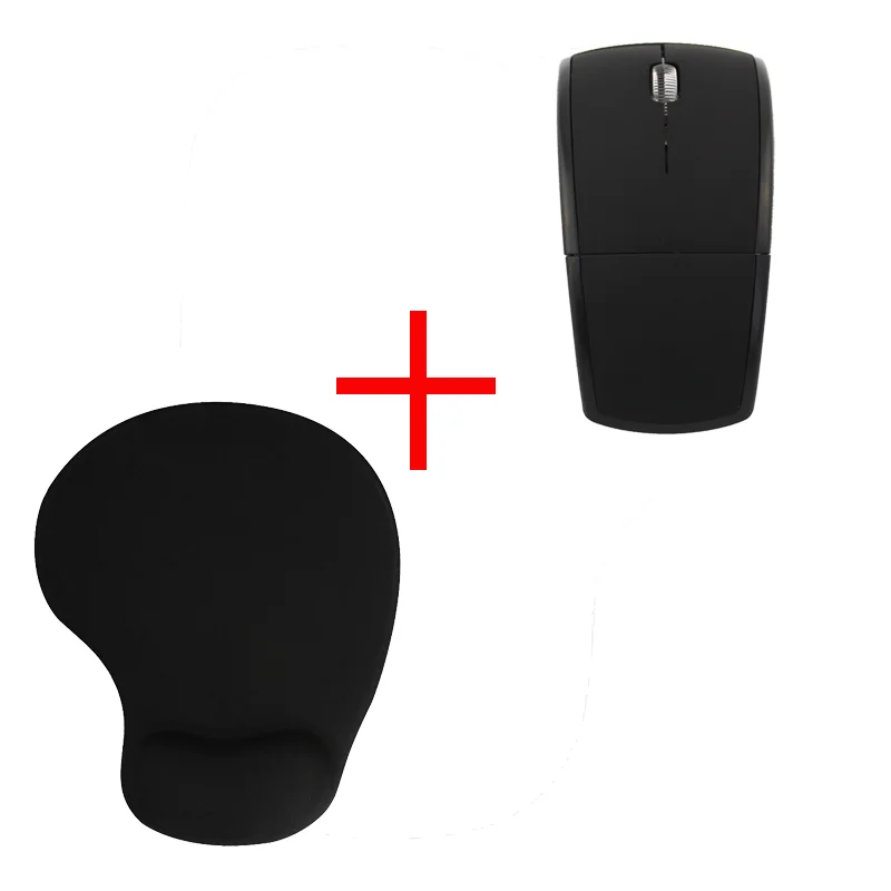 2.4G Wireless Mouse Mini Slim Foldable Arc Travel Mause Optical Portable 1200 DPI USB Folding Mice With Mouse Pad For Laptop PC