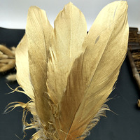 10Pcs Gold Silver Goose Feathers Plume Craft DIY Natural Feather Plumas Jewelry Making Wedding Party Home Decoration Accessories