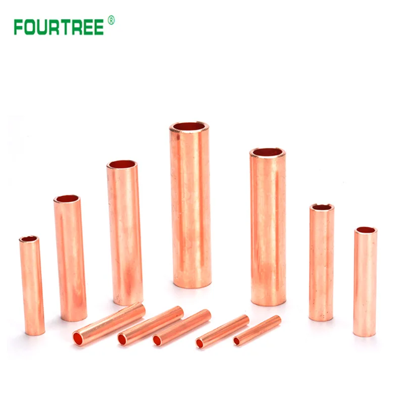 GT Copper Wire Cable Hole Passing Connecting Sleeve Tube Ferrule Lug Connector Crimp Terminal GT-10/16/25/35/50/70/95/120mm2