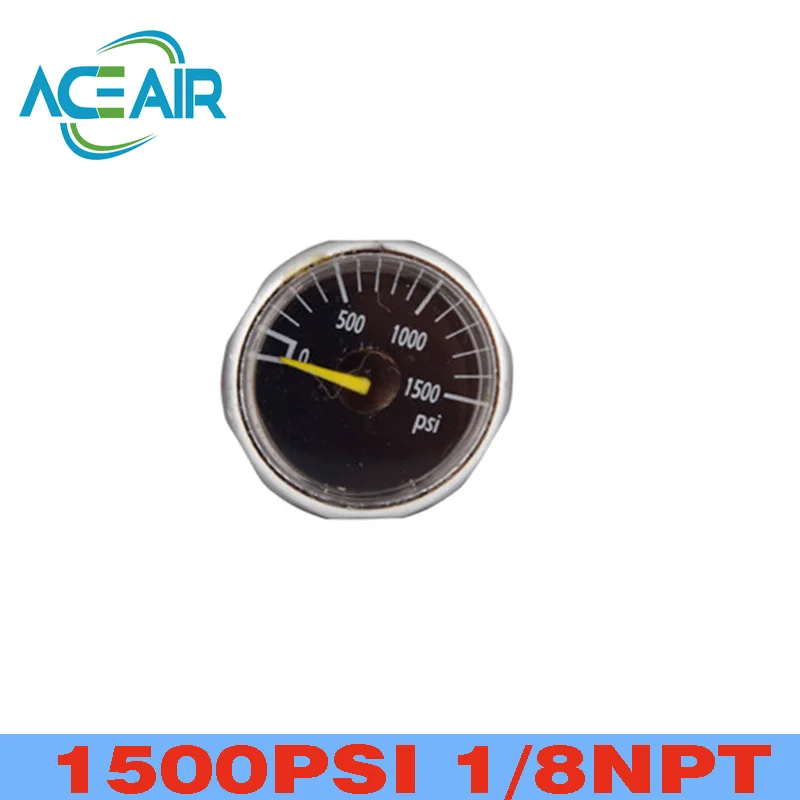 

HPA 1500PSI Manometer 1/8NPT Pressure Gauge Pneumatic Parts Valvula Reguladora Sodastream Adapter Co2 Accesories Diving Equipmen