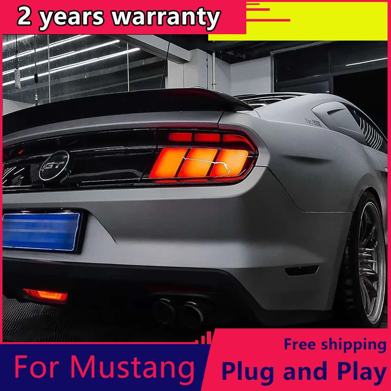 

Car styling for Ford Mustang taillights LED Taillight 2015-2018 mustang US version Tail light with Dynamic turn signal