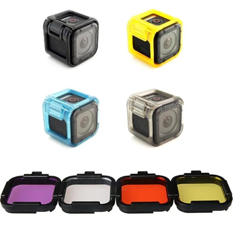 New Clownfish Action Camera Lens Cap Protection Cover Case Protect Border Protective Diving UV Filter For Gopro Hero 5 4 Session