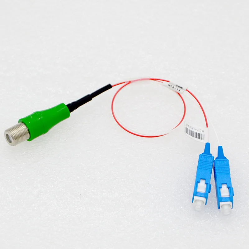 10pcs Passive Optical Receiver Jumper Type With WDM CATV Photoelectric Conversion Adapter Connector Inch Head  Free Shipping