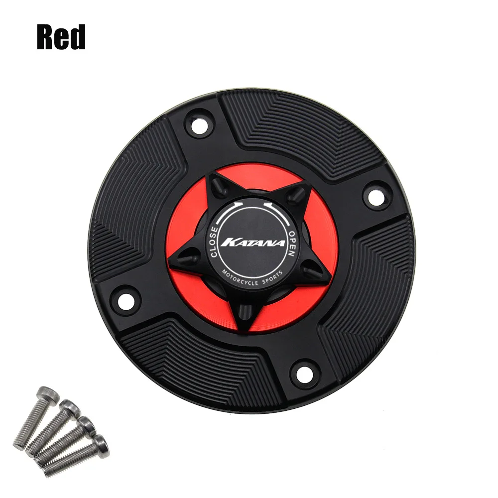 

Motorcycle Fuel Gas Cap Petrol Tank Cover CNC Quick Release Cover for Suzuki KATANA 600 750 1998-2001 CNC Quick Release Cover