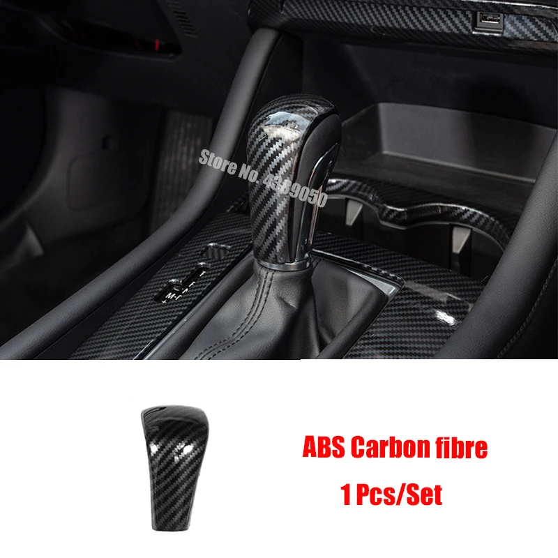 

ABS Matte/Carbon fibre For Mazda CX-30 2020 2021 accessories Car gear shift lever knob handle cover Cover Trim Sticker styling