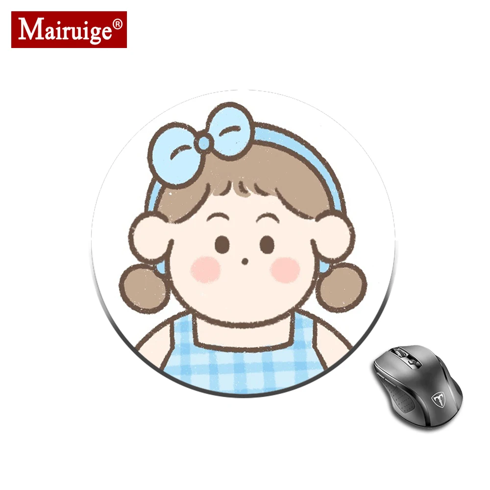 Drop Shipping Creativity Cartoon Girl Pink Anime Mousepads Lovely Desk Mat Small Officenon-slip TableMat Placemat LOL Mouse Pad