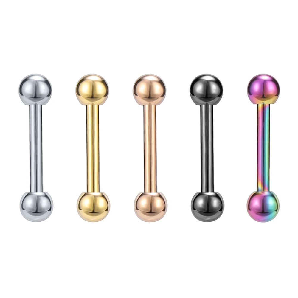 ZS Colorful Stainless Steel Nose Rings Women Helix Cartilage Tragus Earring Navel Nipple Piercing Septum Rings Accesorios mujer