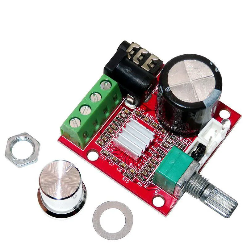 12V Mini Hi-Fi PAM8610 Audio Stereo Amplifier Board 2X10W Dual Channel D Class Lowest Price