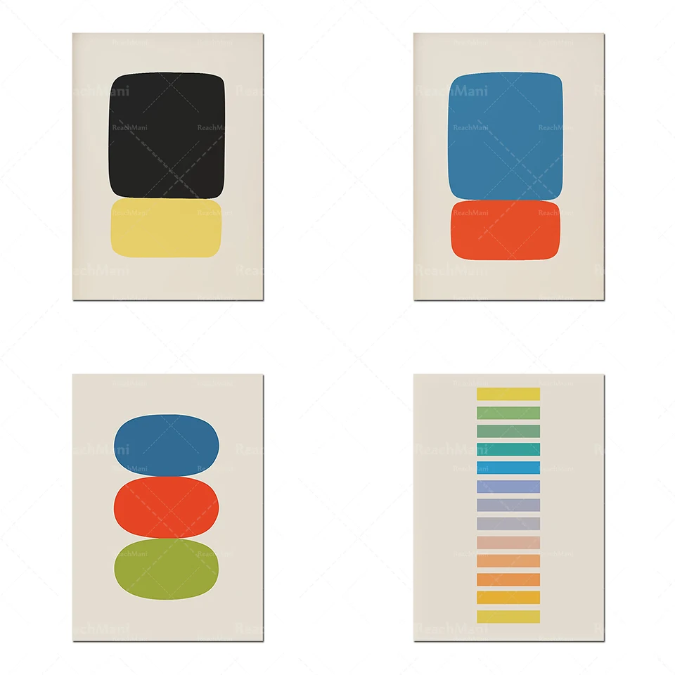 

Ellsworth Kelly Art, Mid-Century Prints, Bauhaus Posters, Bohemian Poster Set Art Deco Posters