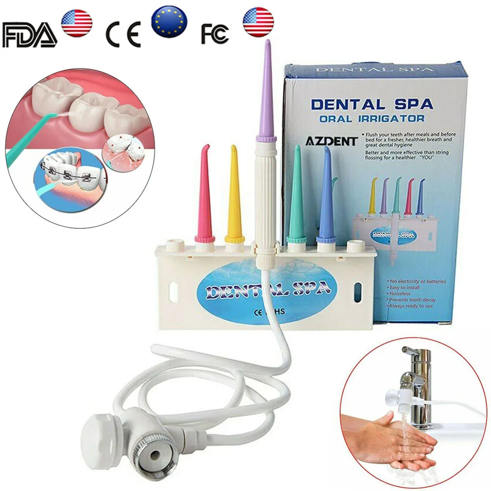 15pcs/kit Faucet Water Dental Flosser Oral Irrigator Jet Interdental Brush Tooth Toothbrush Cleaning Professional SPA Cleanner