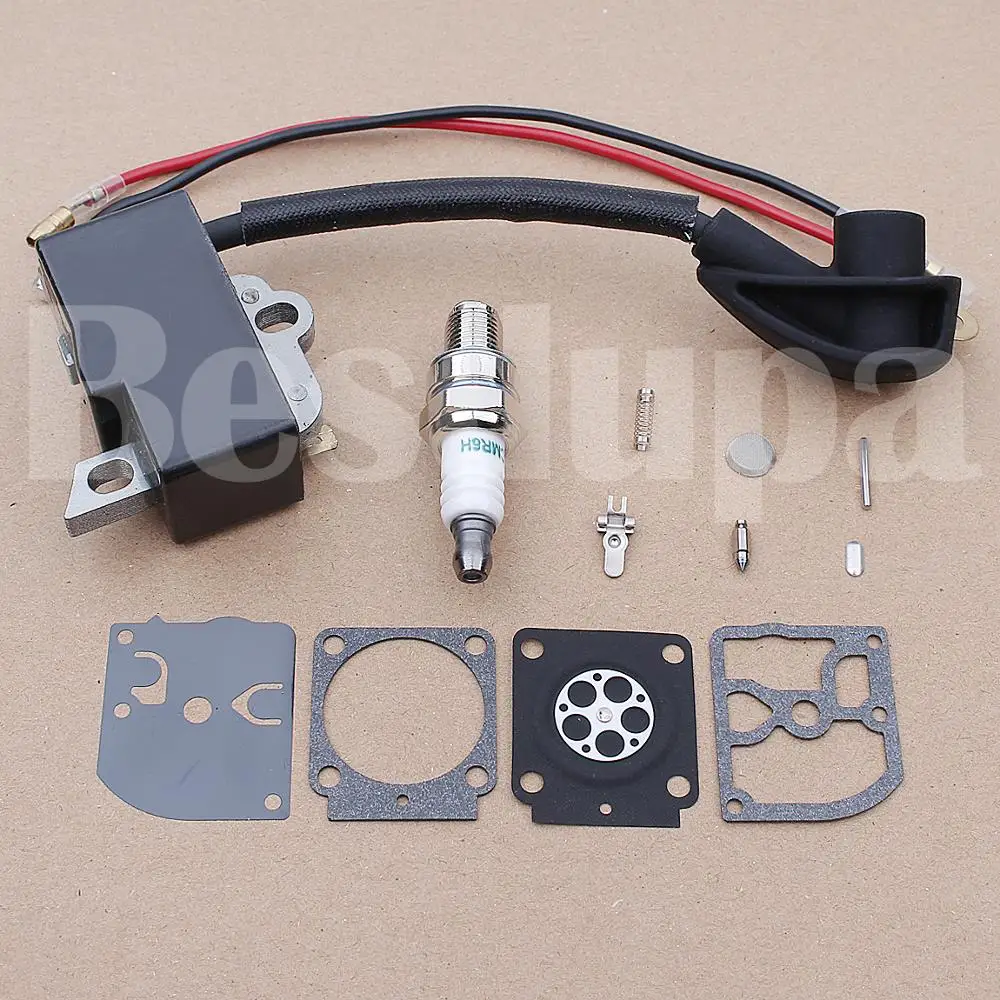 Kit candela di riparazione carburatore bobina di accensione per Stihl HS81 HS81R HS81T HS86 HS86R Trimmer sostituzione erba 4237 400 1302 w