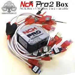 NCK Pro 2 Box, Newest Version, Support UMT 2 in 1, New Update for Huawei Y3,Y5,Y6 + 16 Cables