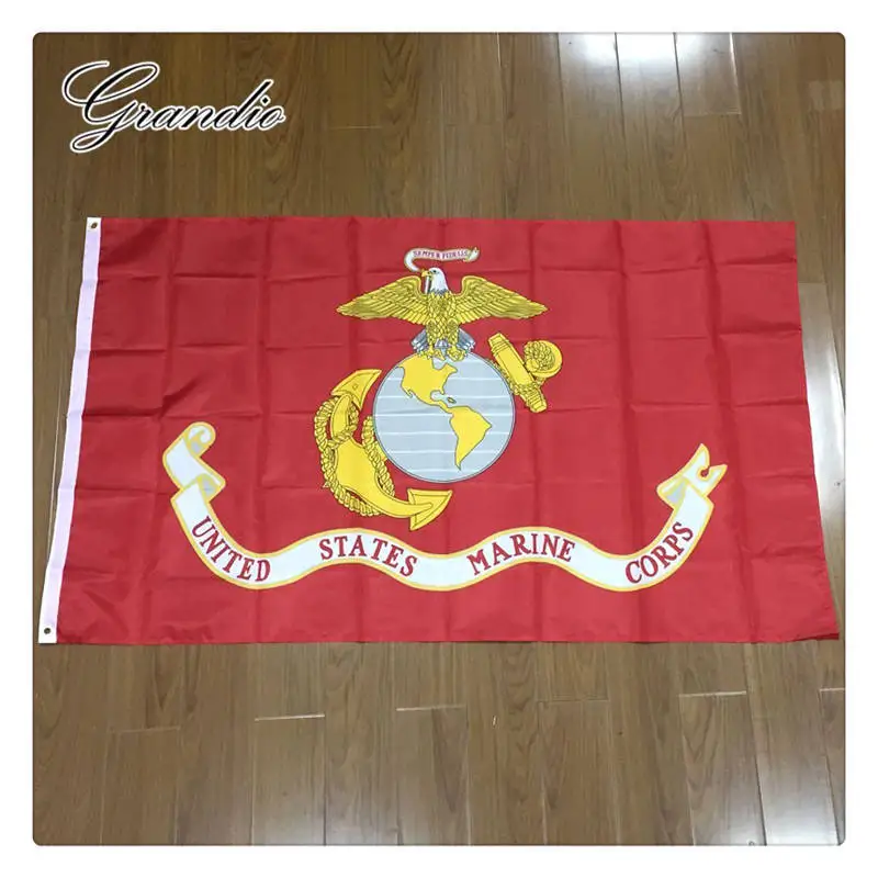 USMC Flag US Marine Corps 3x5 Feet Hanging Flying Home Party Decorative 90x150cm American Army Flags And Banners United States