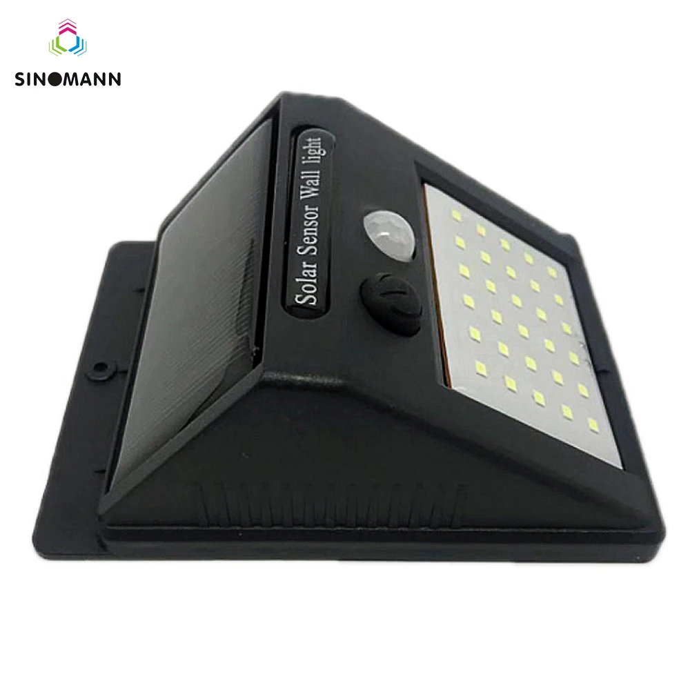 4pcs 30 LEDs Solar Light Solar Powered PIR Motion Sensor Wireless Solar Lamp Waterproof Outdoor Garden Yard Wall Lamp LED Light